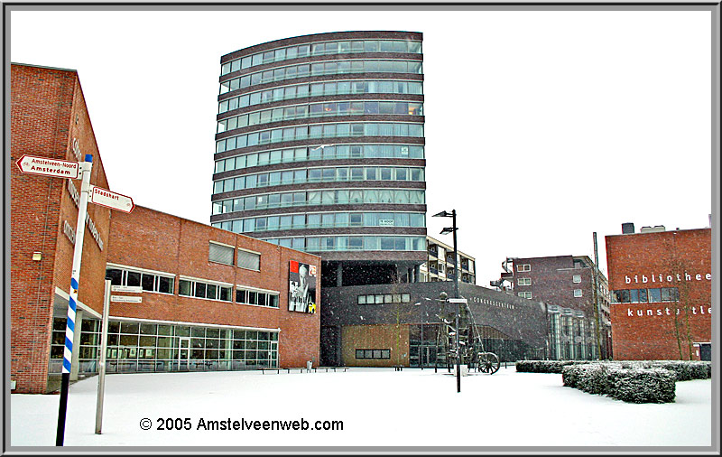 Amstelveen sneeuw Stadshart