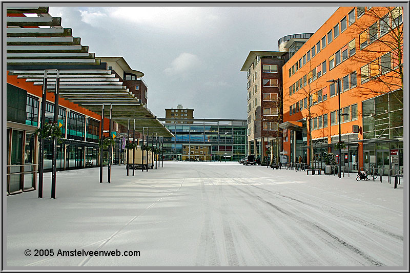 Amstelveen sneeuw Stadshart