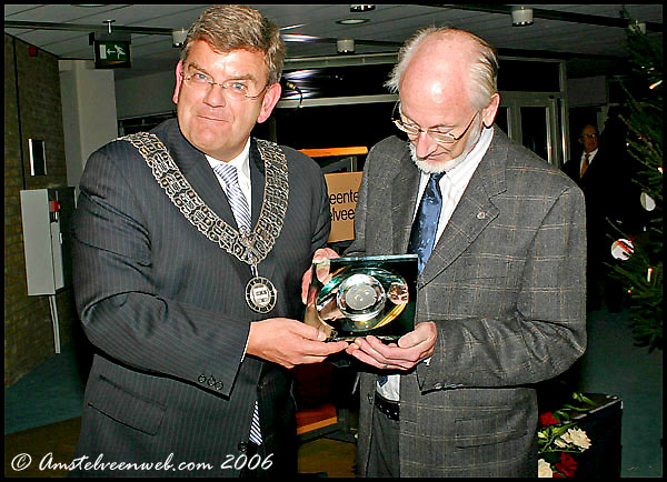 Burgemeester van Zanen en Eduard Geenhuizen