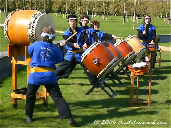 Taiko drummers  Amstelveen