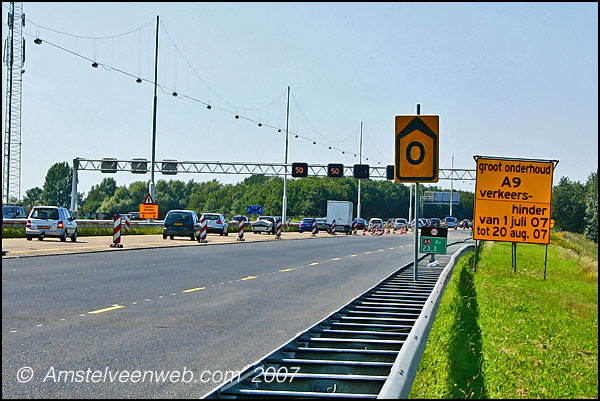 A9 verkeershinder  Amstelveen