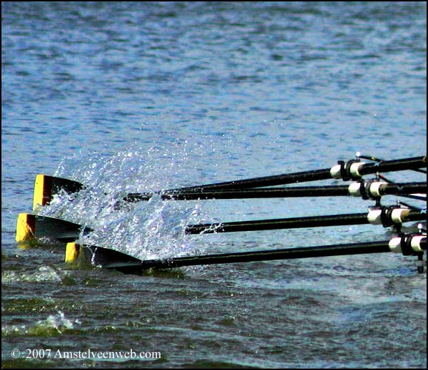 Waterdruppels roeien Amstelveen