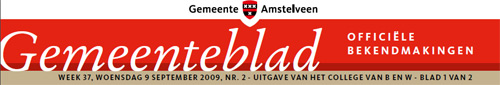 Gemeenteblad  Amstelveen