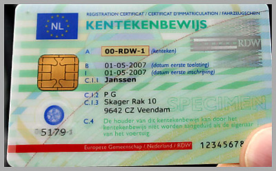 kentekencard Amstelveen