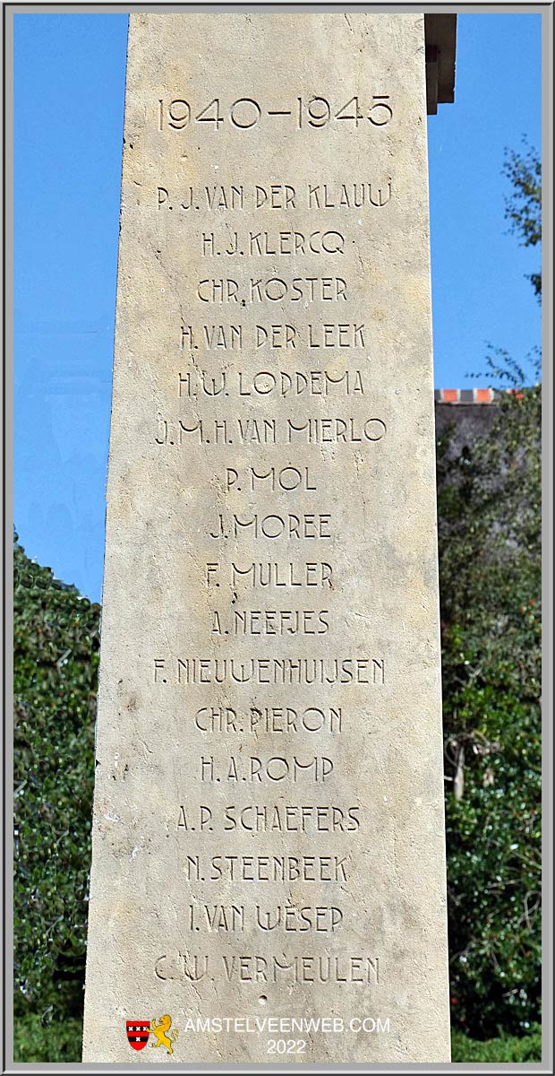 oorlogssmonument  Amstelveen